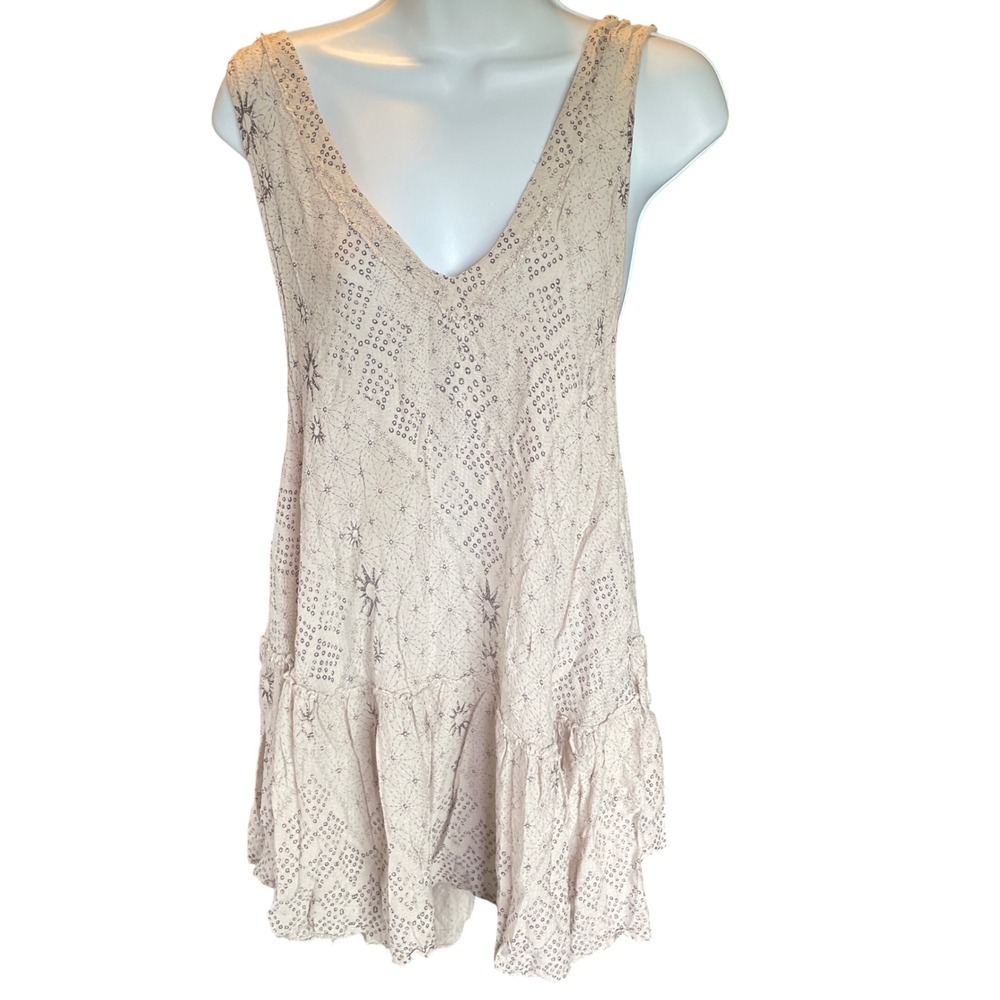Womens Y2K Fairy Celestial Gauze Ruffle Tiered Tank Size M Ethereal Celestial
